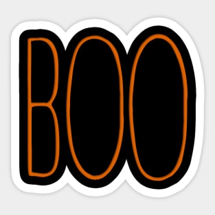 Boo Halloween Funny Sticker